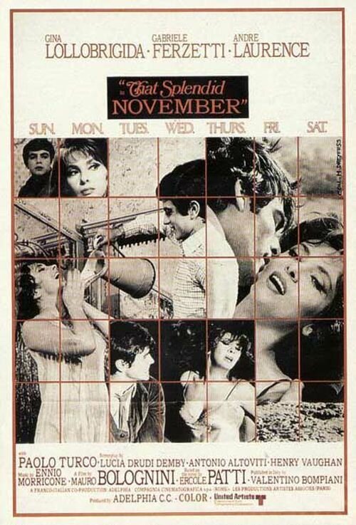 Прекрасный ноябрь (1969) постер