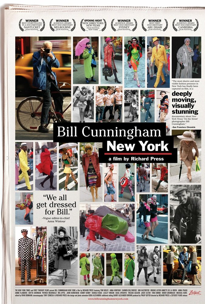 Билл Каннингем Нью-Йорк (2010) постер