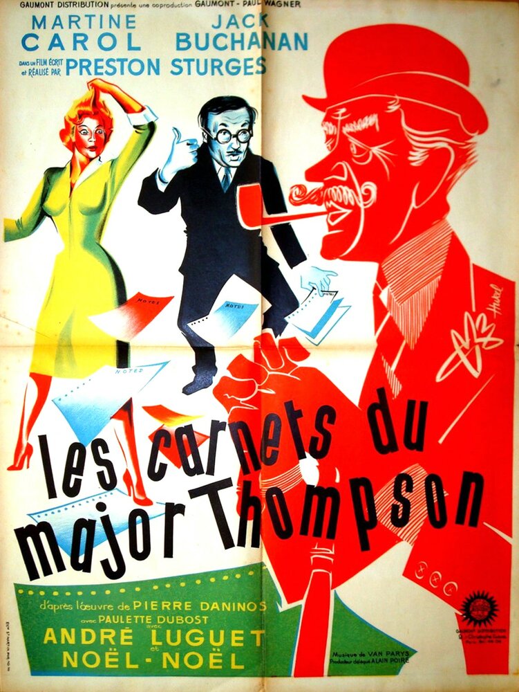 Записки майора Томпсона (1955) постер