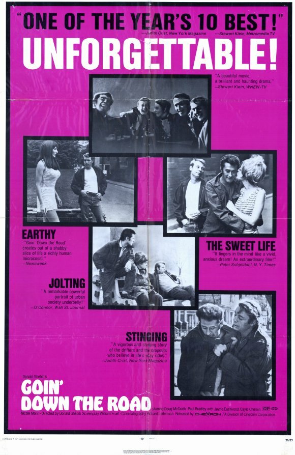 Вниз по дороге (1970) постер