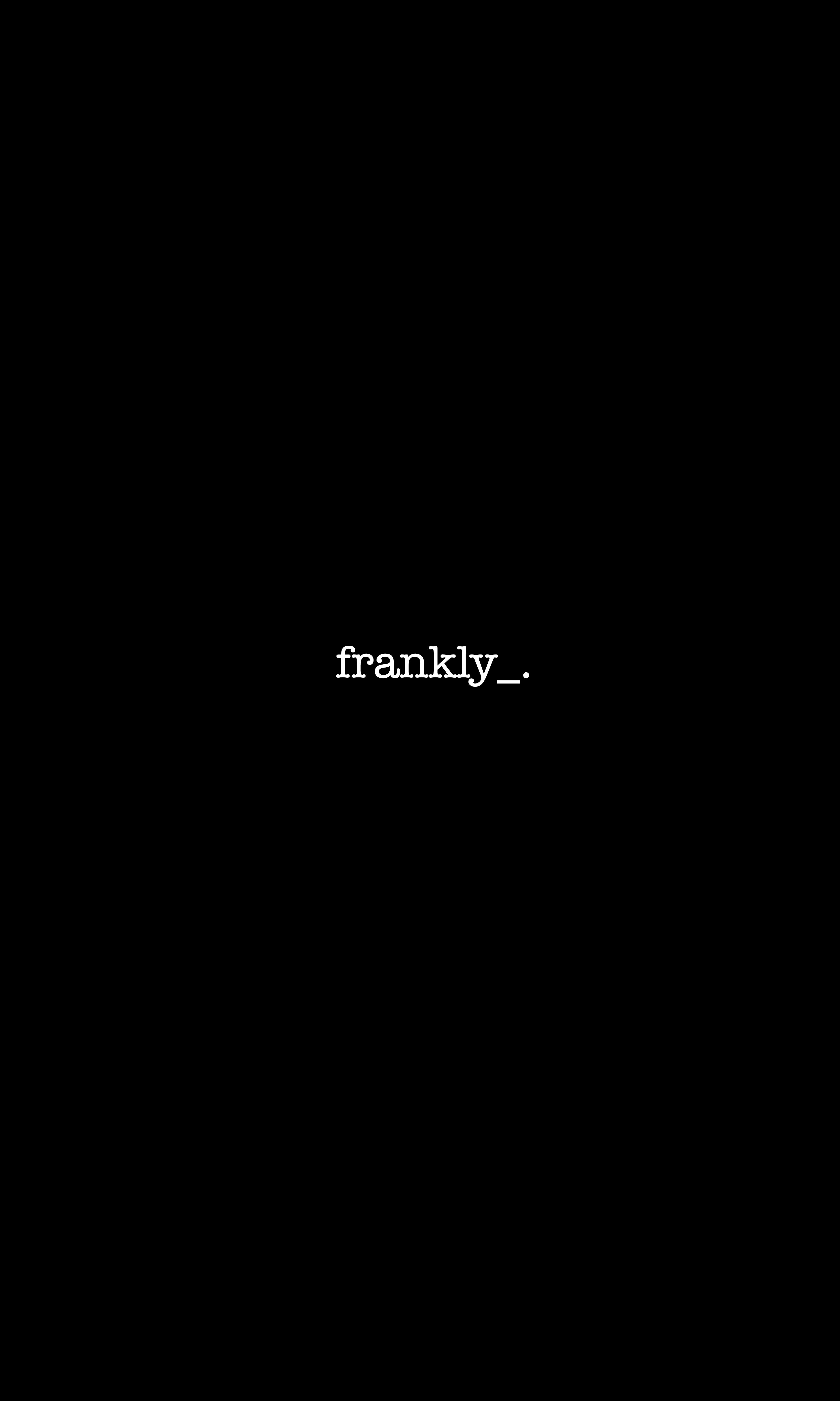 Frankly (2020) постер